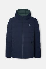 Silbon Reversible technical coat Navy