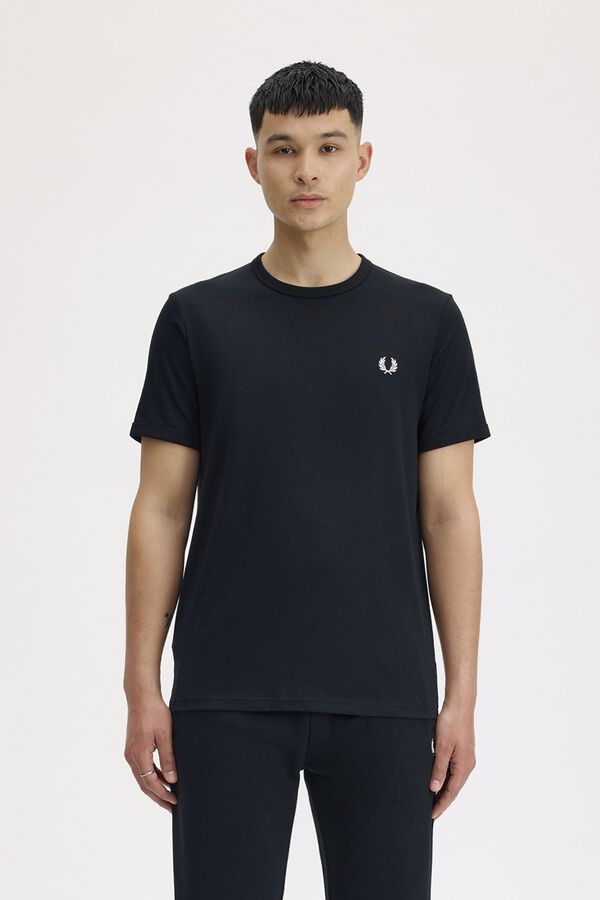 Fred Perry Plain short sleeve T-shirt Black