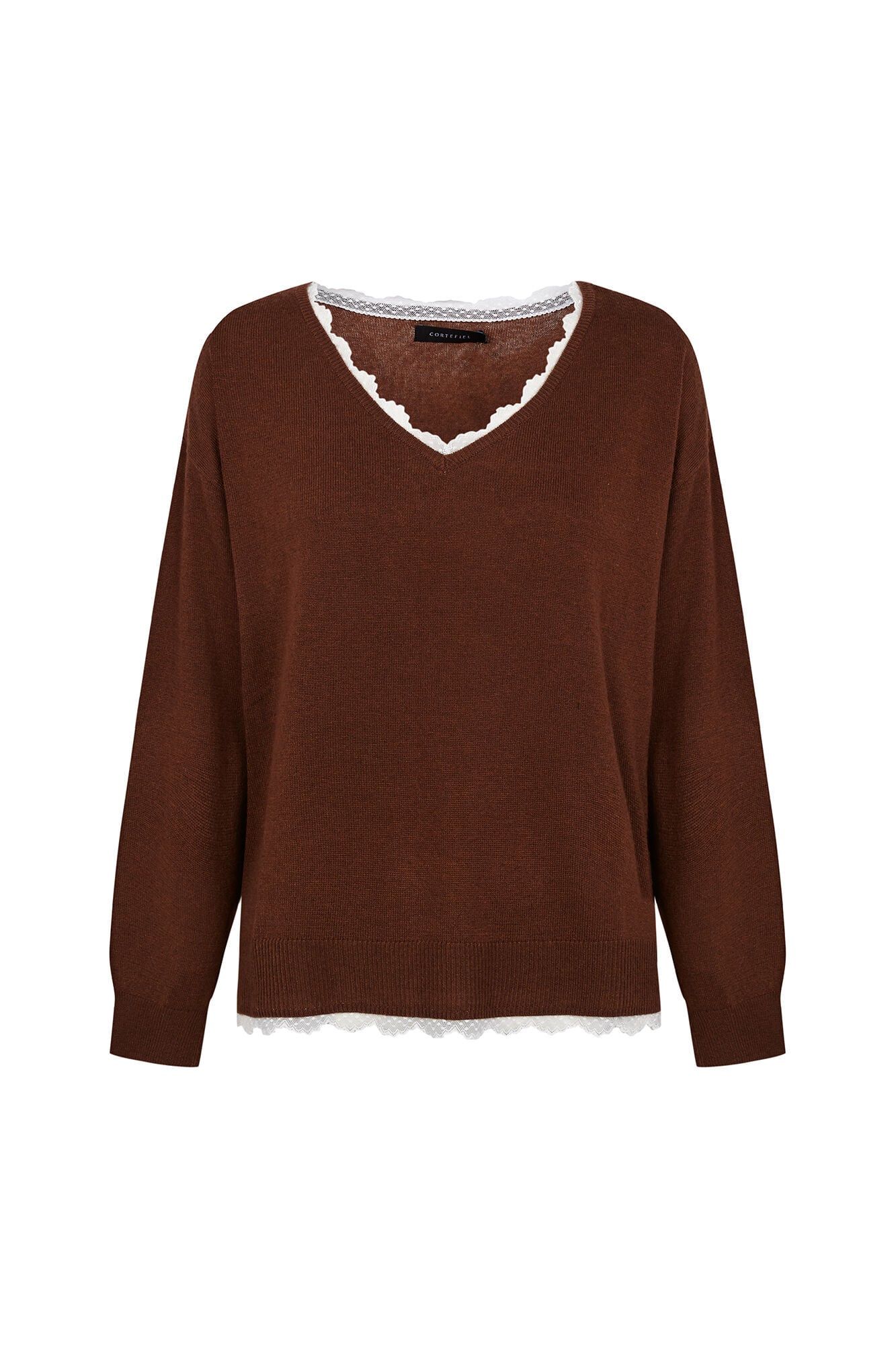 Cortefiel Appliqu&eacute; neckline jumper