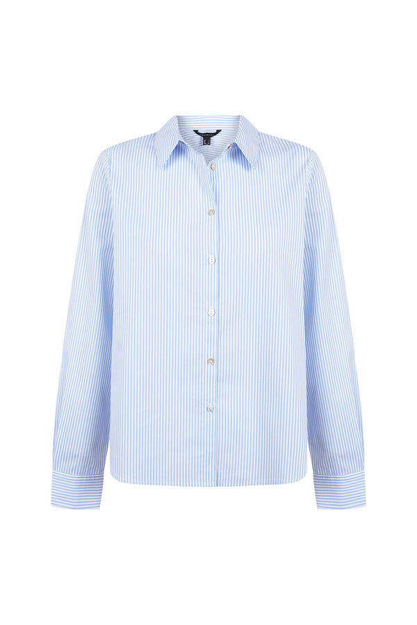 Cortefiel Poplin shirt Printed blue