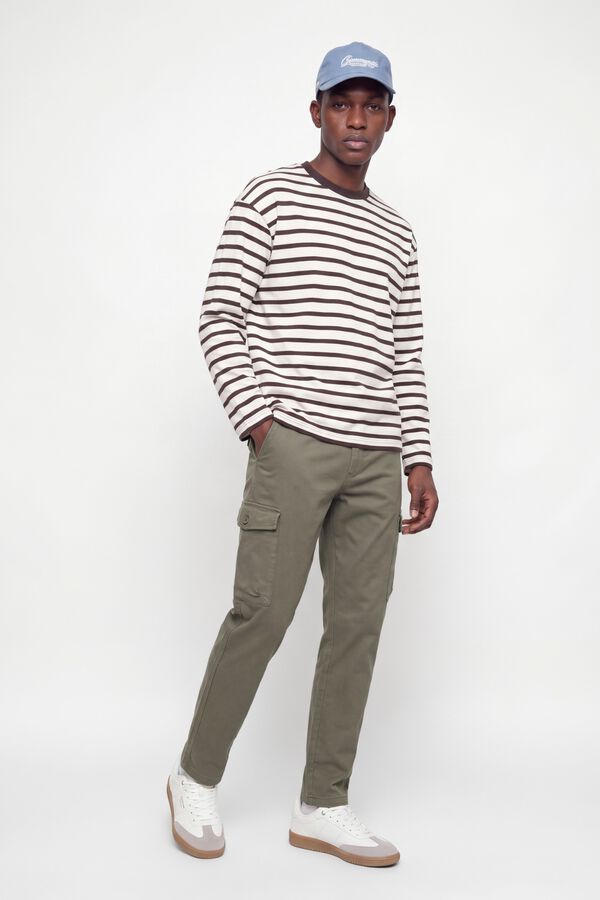 Jack & Jones TENCEL&trade; cargo trousers Kaki