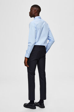 Cortefiel Slim fit shirt Blue