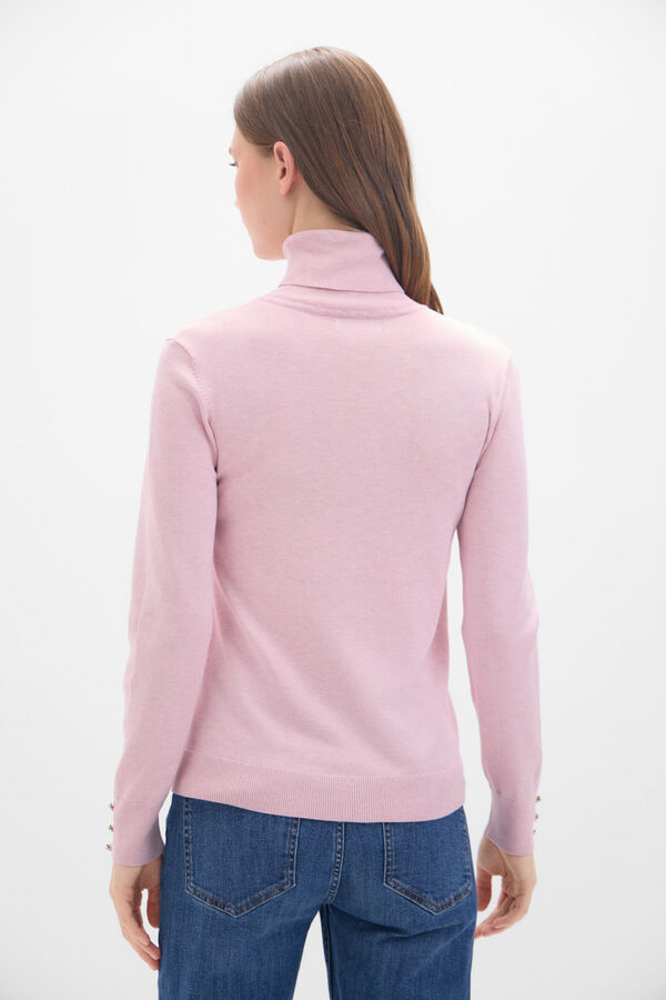 Cortefiel Polo neck jumper Lilac