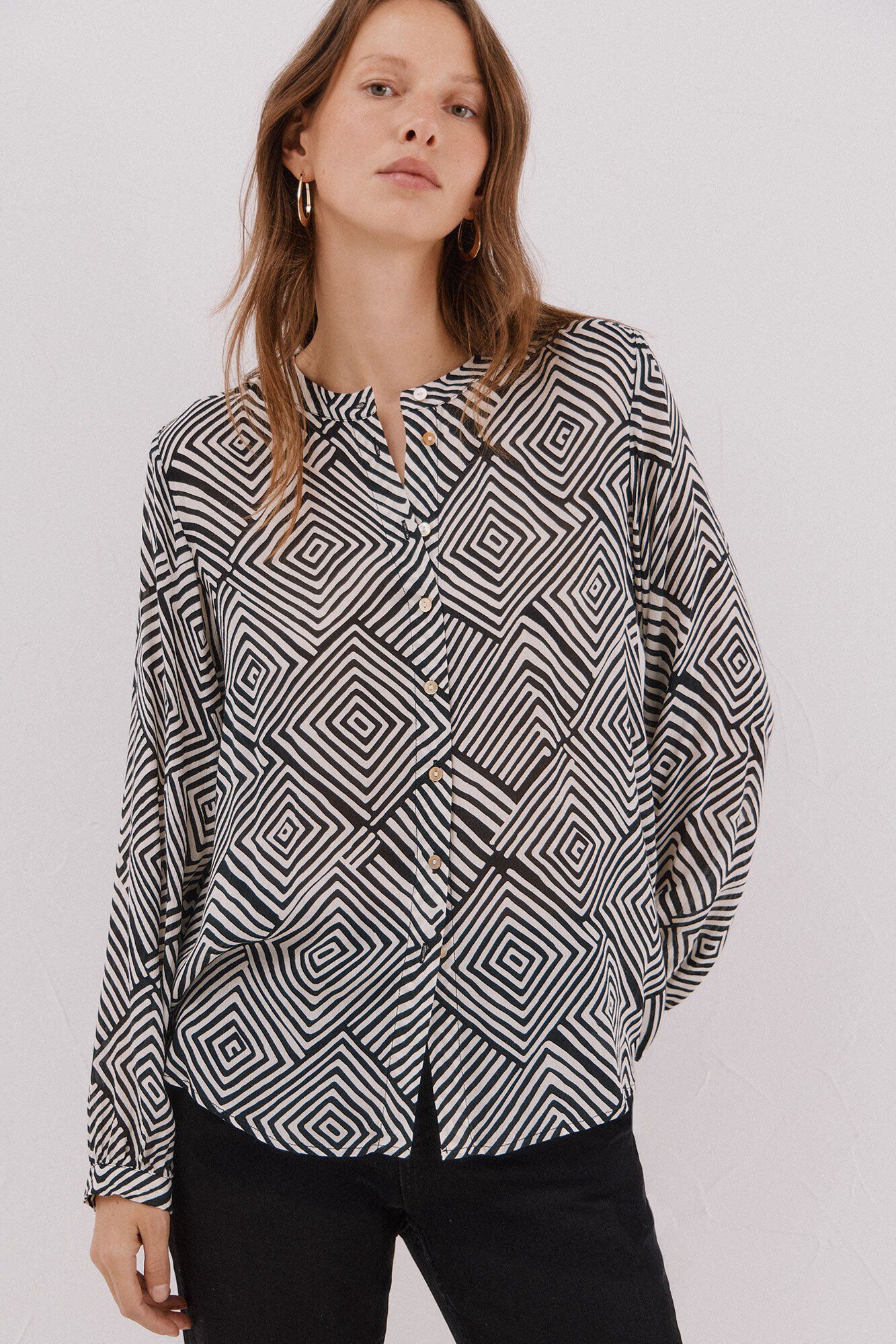 Cortefiel Round neck blouse