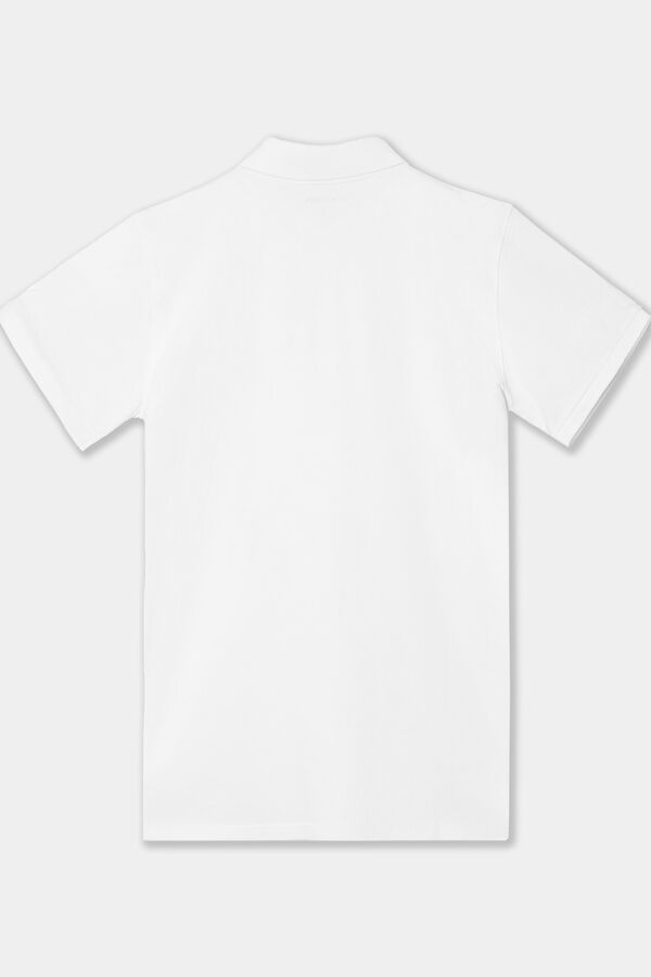 Cortefiel Classic polo shirt White