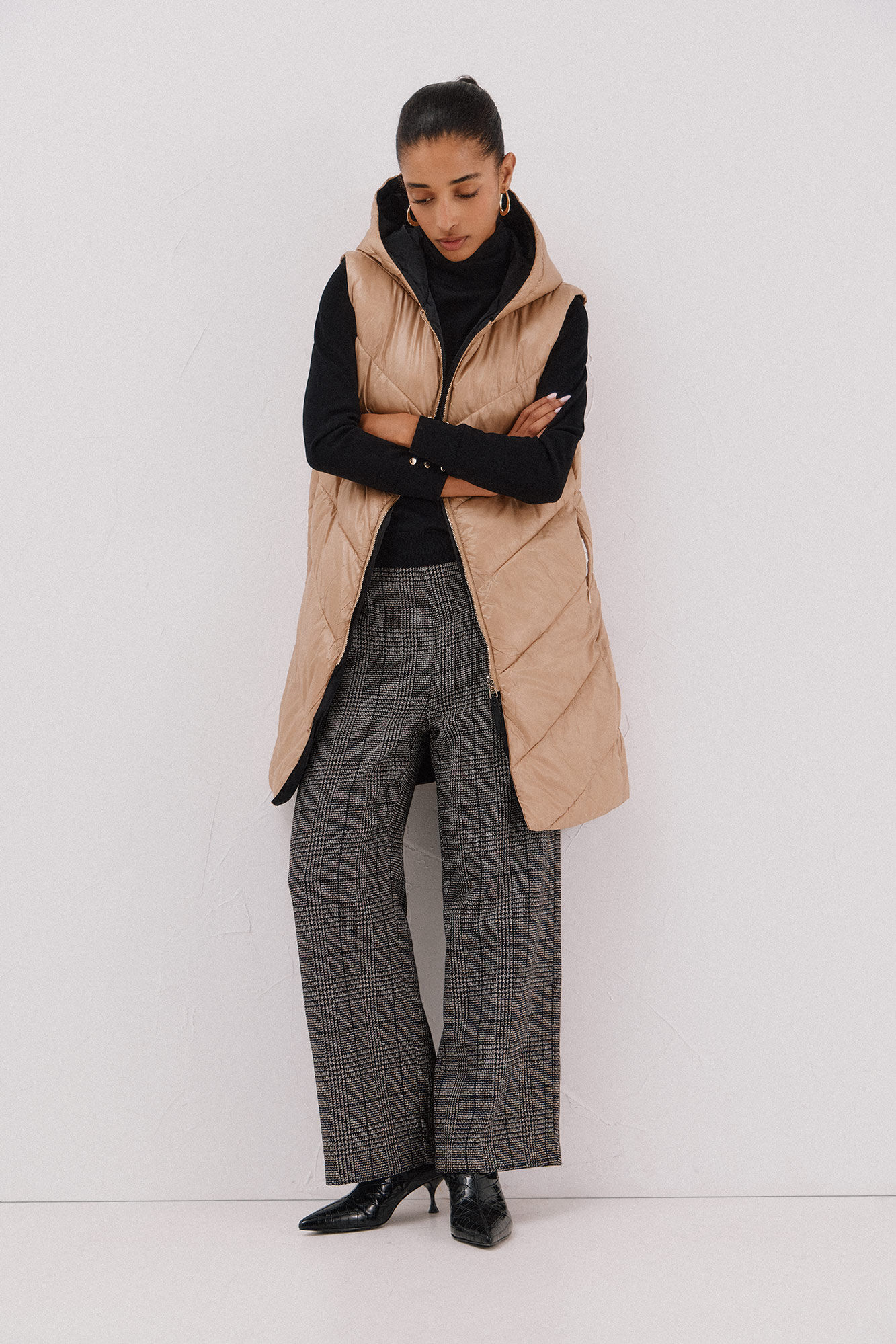 Cortefiel Chaleco largo reversible