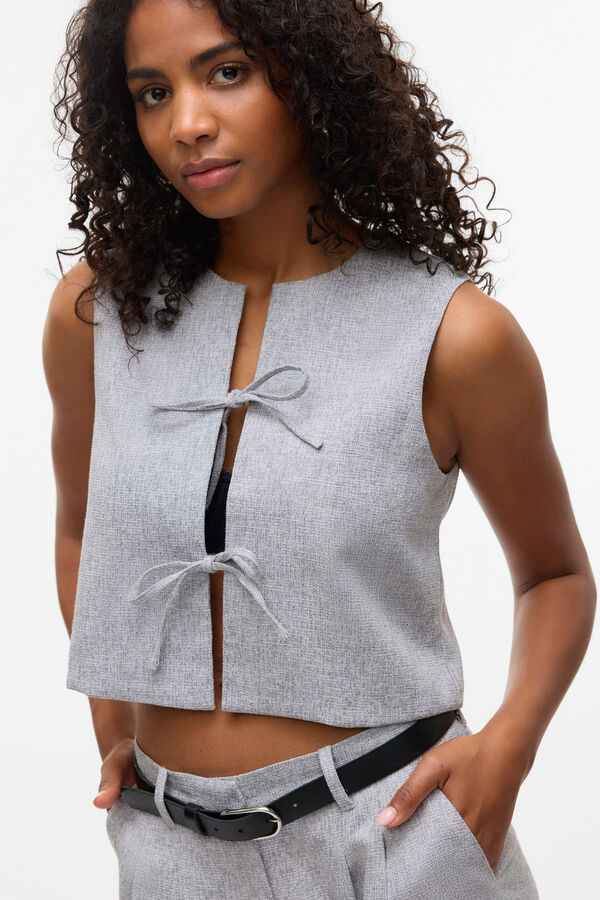 Vero Moda Colete de tweed Branco