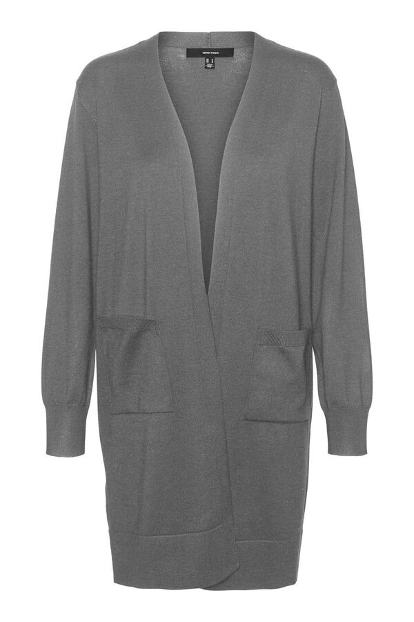 Vero Moda Cardigan midi aberto Cinzento