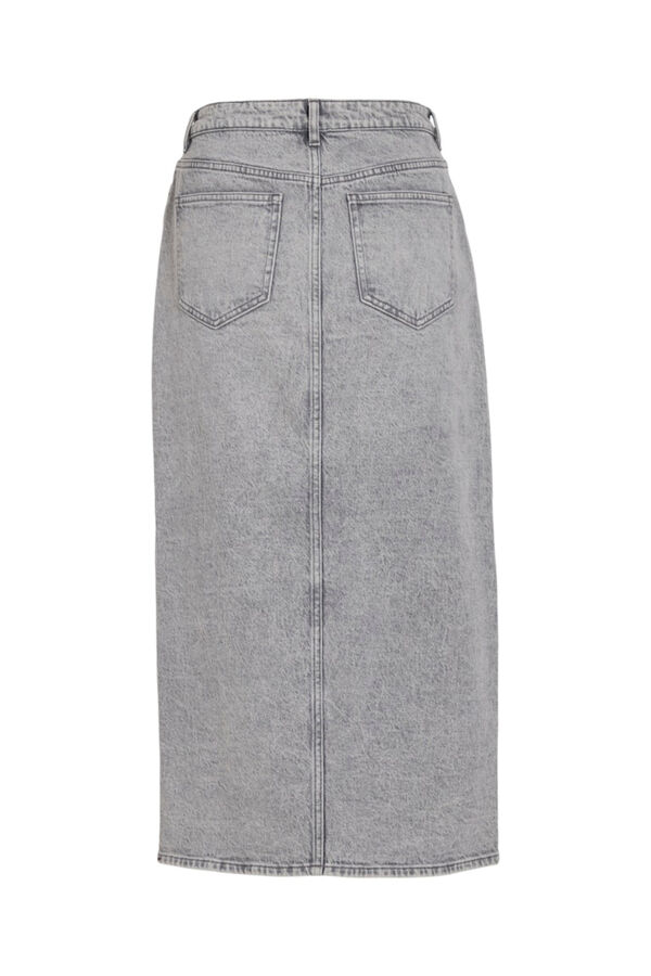 Vila Saia midi jeans Cinzento