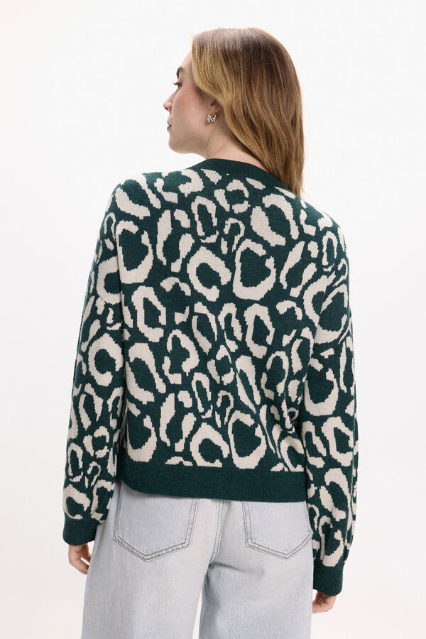 Vila Camisola de malha de viscose estampado Azul