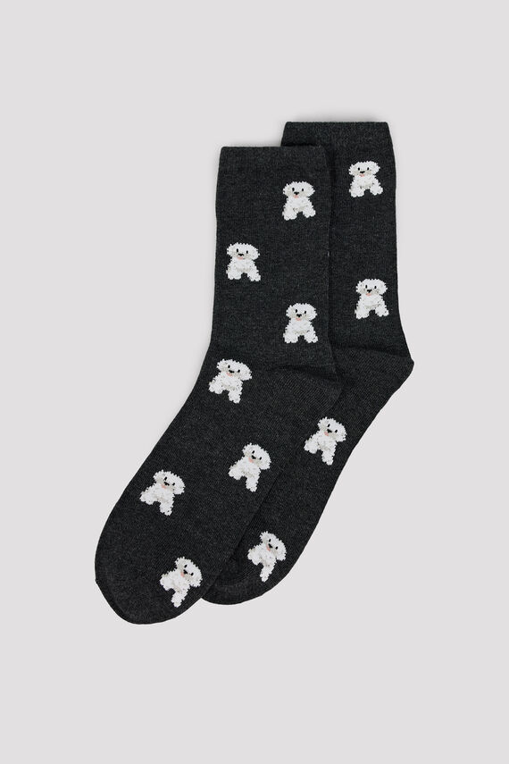 Calcetines largos caniche