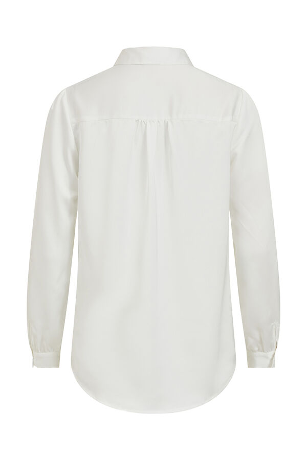 Cortefiel Camisa de cetim Branco