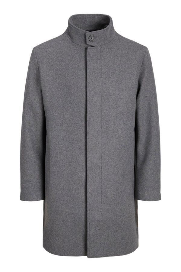 Jack & Jones Sobretudo de gola alta Cinzento