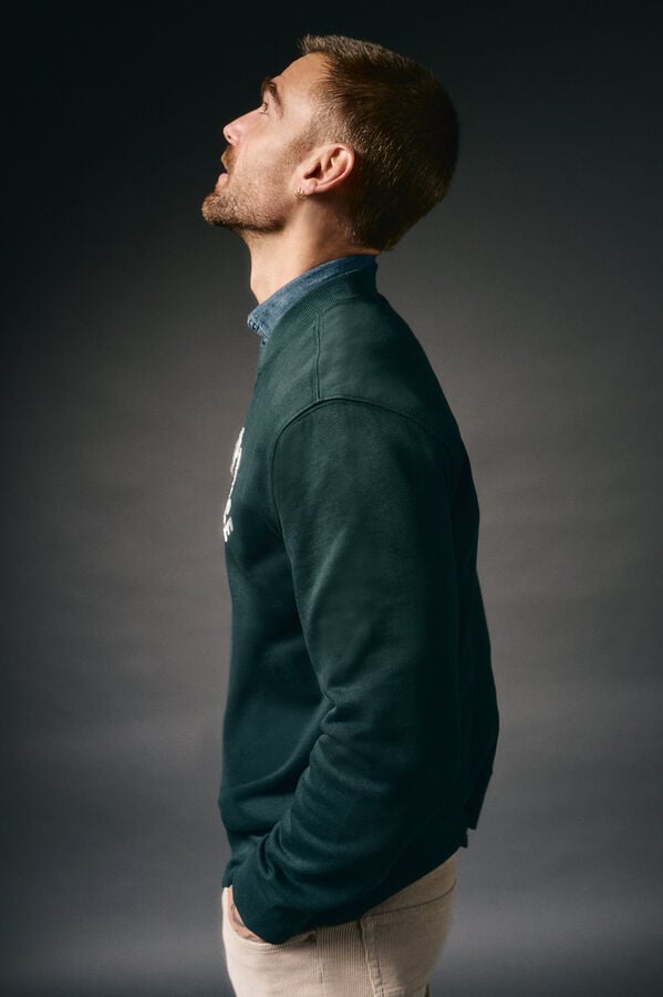 OOTO Sudadera caja logo Verde oscuro