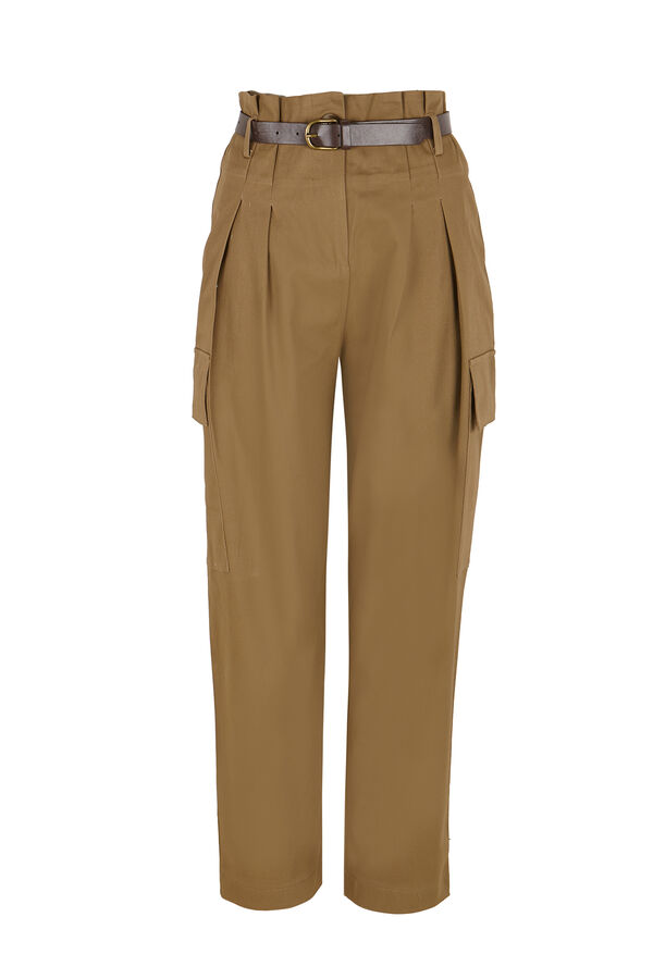 Cortefiel Cargo trousers Printed brown