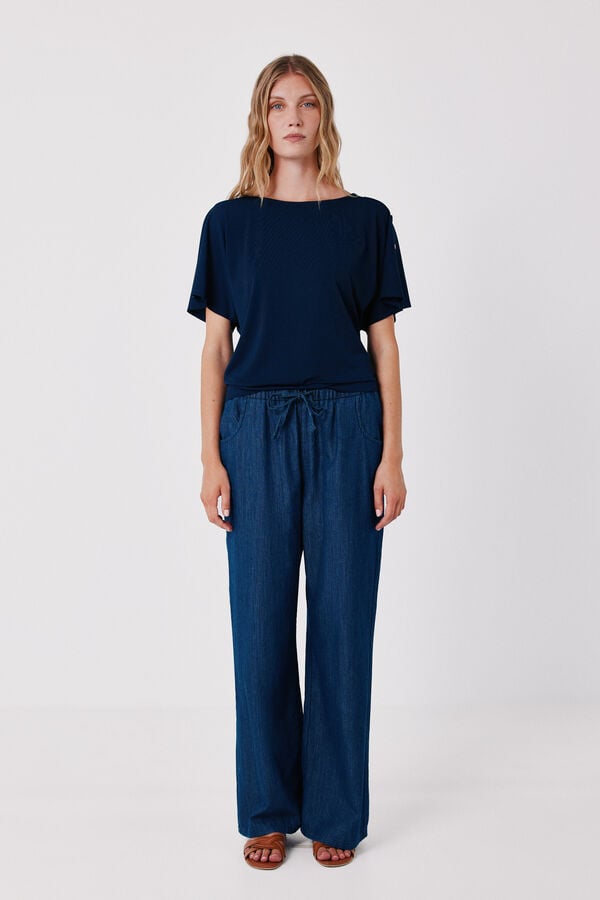 Cortefiel Fluid basic top Navy