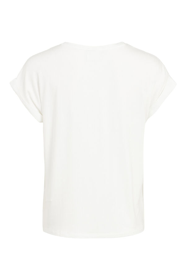 Vila Short sleeve satin blouse Branco