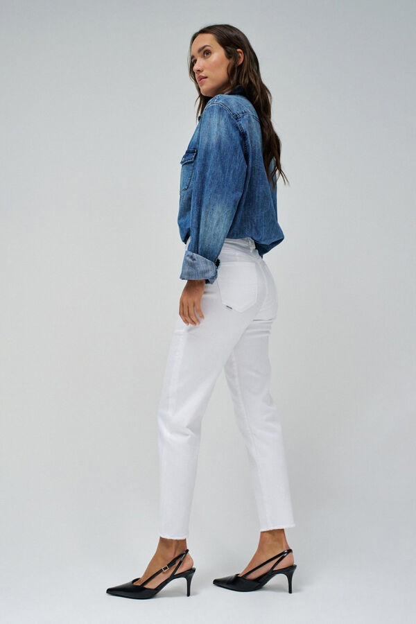 Salsa Jeans Calça jeans cropped slim True Branco