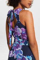 Esprit Vestido largo estampado floral Estampado azul