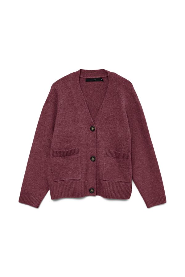 Vero Moda V-neck cardigan Maroon