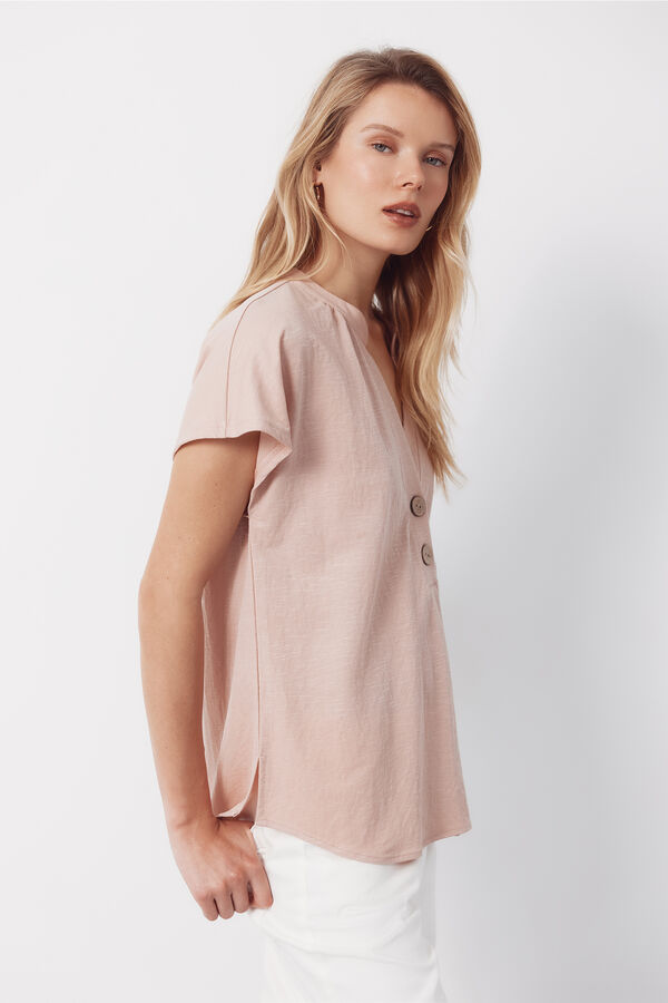 Cortefiel Comfortable blouse Pink
