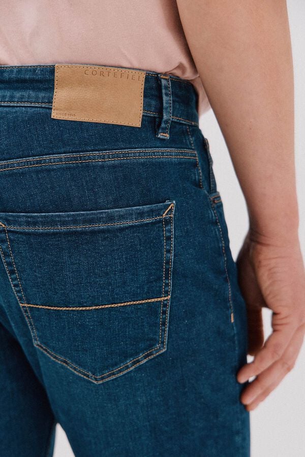Cortefiel Pantalón vaquero regular fit Azul