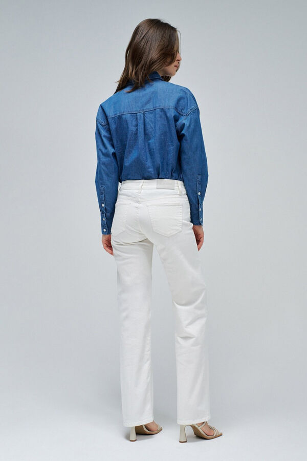 Salsa Jeans Calça jeans reta de cintura baixa Tostado