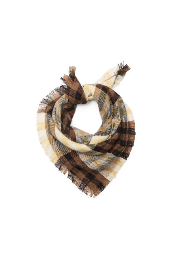 Vero Moda Pashmina xadrez Castanho