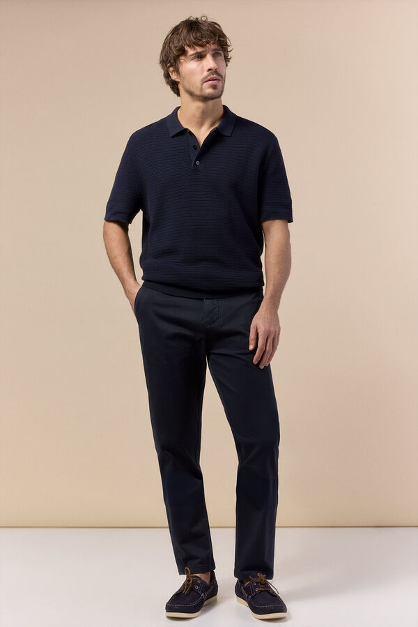 OOTO Chino casual slim Azul marino