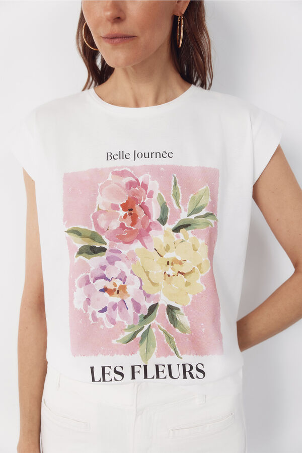 Cortefiel T-shirt estampada Multicolorido