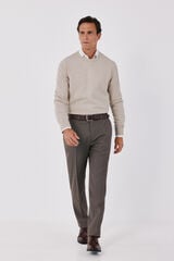 Cortefiel Mole houndstooth XXI Series trousers Brown