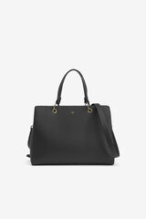 Vilanova Bolso City Efecto Piel Negro