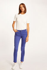 Morgan Low rise skinny trousers Purple