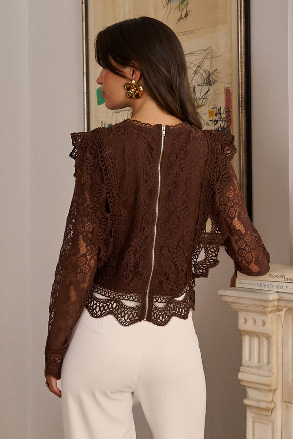 Polín Et Moi Top de renda Alda Castanho