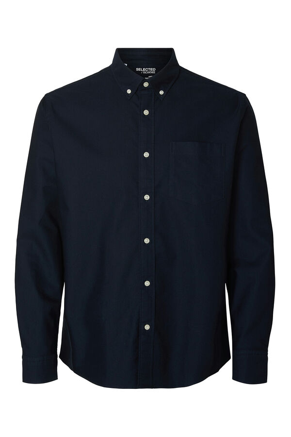Selected Regular Fit Oxford Shirt  Navy