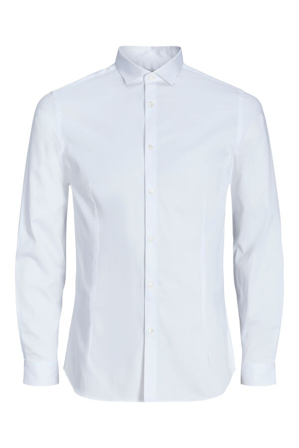 Jack & Jones Camisa em cetim super slim Branco