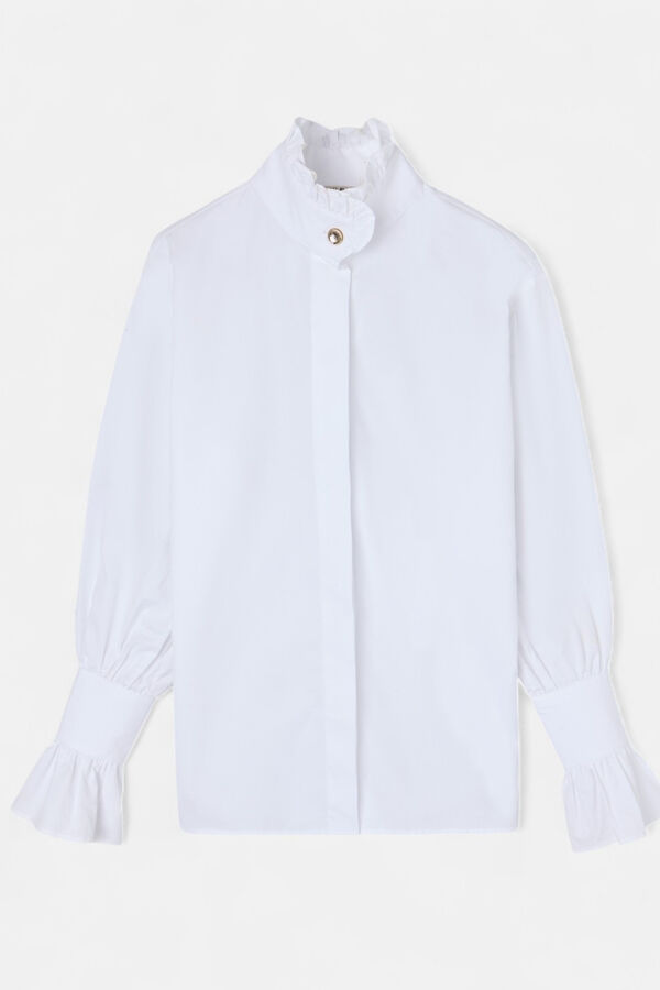 Silbon Camisa com detalhe de punho Branco