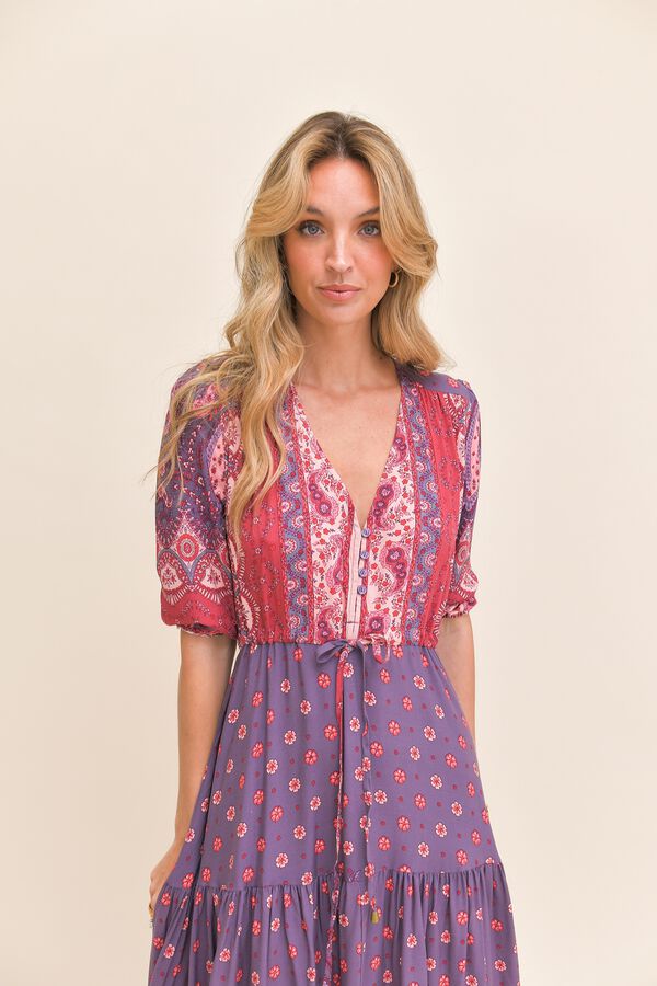 Jaase Vestido comprido Tessa Roxo