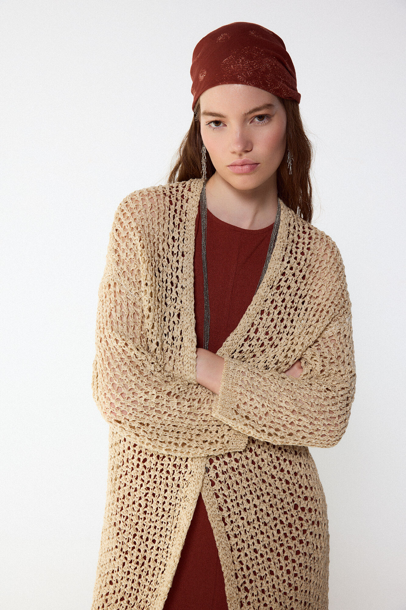 Slowlove Casaco de malha com fita