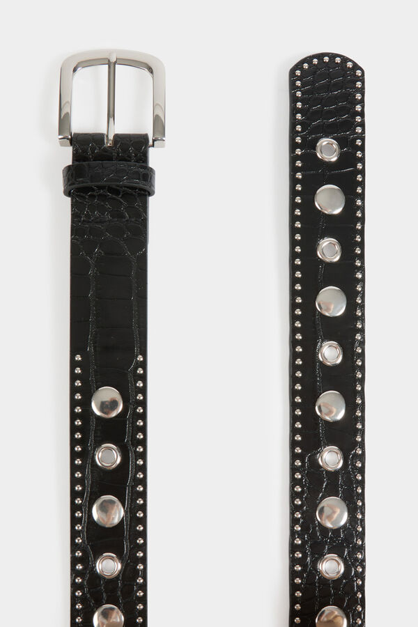 Morgan cinto cravejado Preto