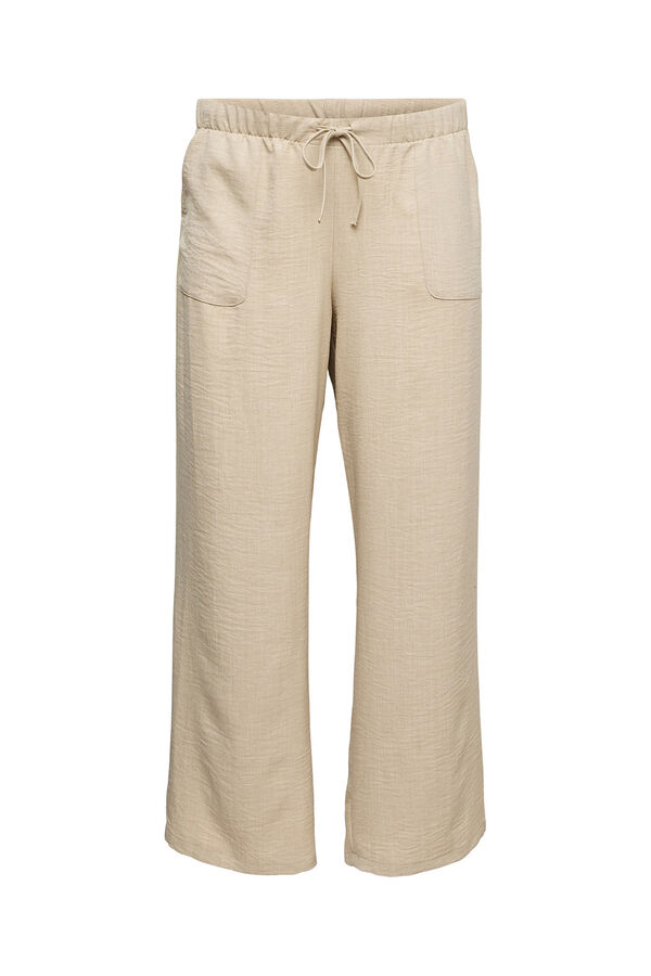 Vero Moda Curve Cal&ccedil;as compridas tamanho grande Tostado