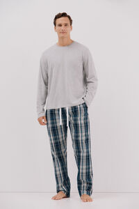 Cortefiel Jersey-knit and cloth pyjama set