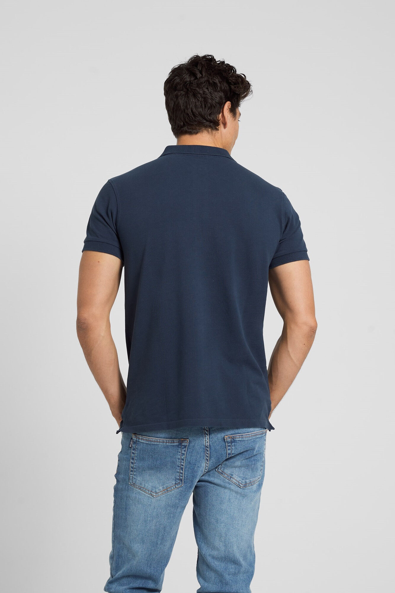 Polo silbon trend azul Men s polo shirts Cortefiel