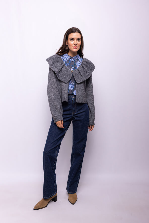 Object Cardigan de lã e alpaca Cinzento