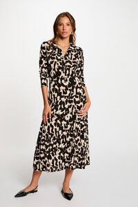 Morgan Vestido comprido reto estampado