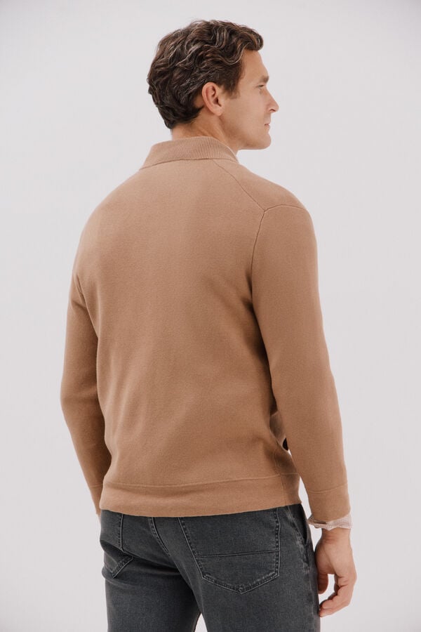 Cortefiel Christmas jersey-knit  Camel