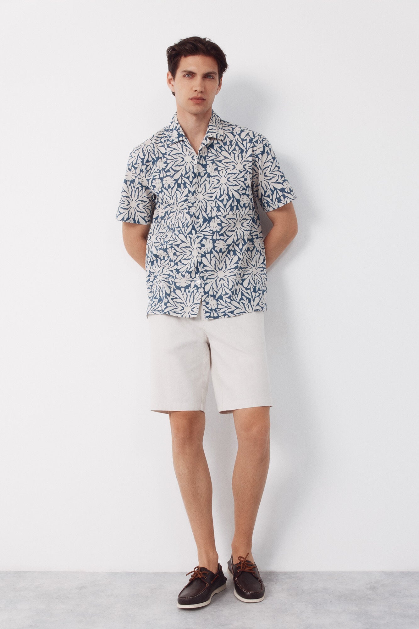 Cortefiel Printed short sleeve shirt