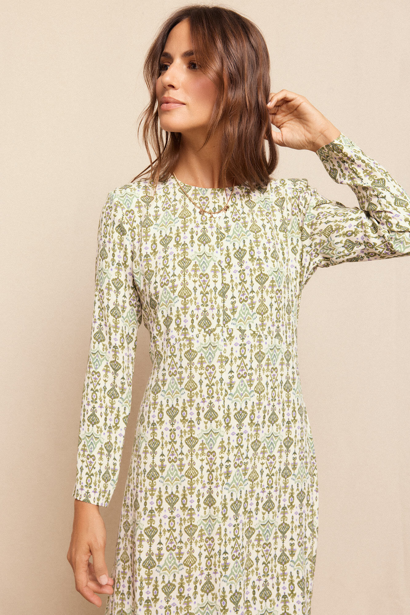 Slowlove Vestido comprido estampado