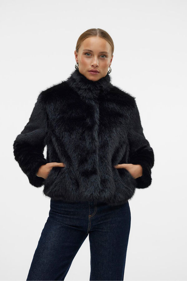 Vero Moda Casaco com efeito de sobretudo Preto