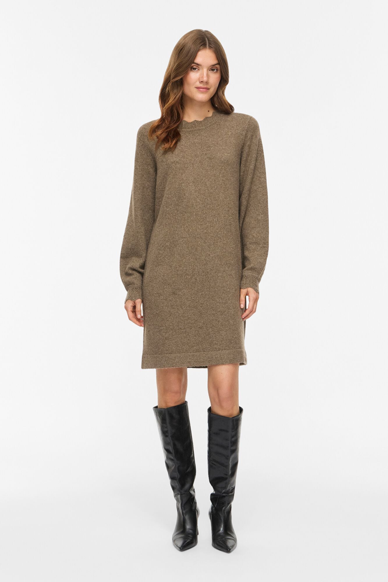 Vila Vestido de malha midi